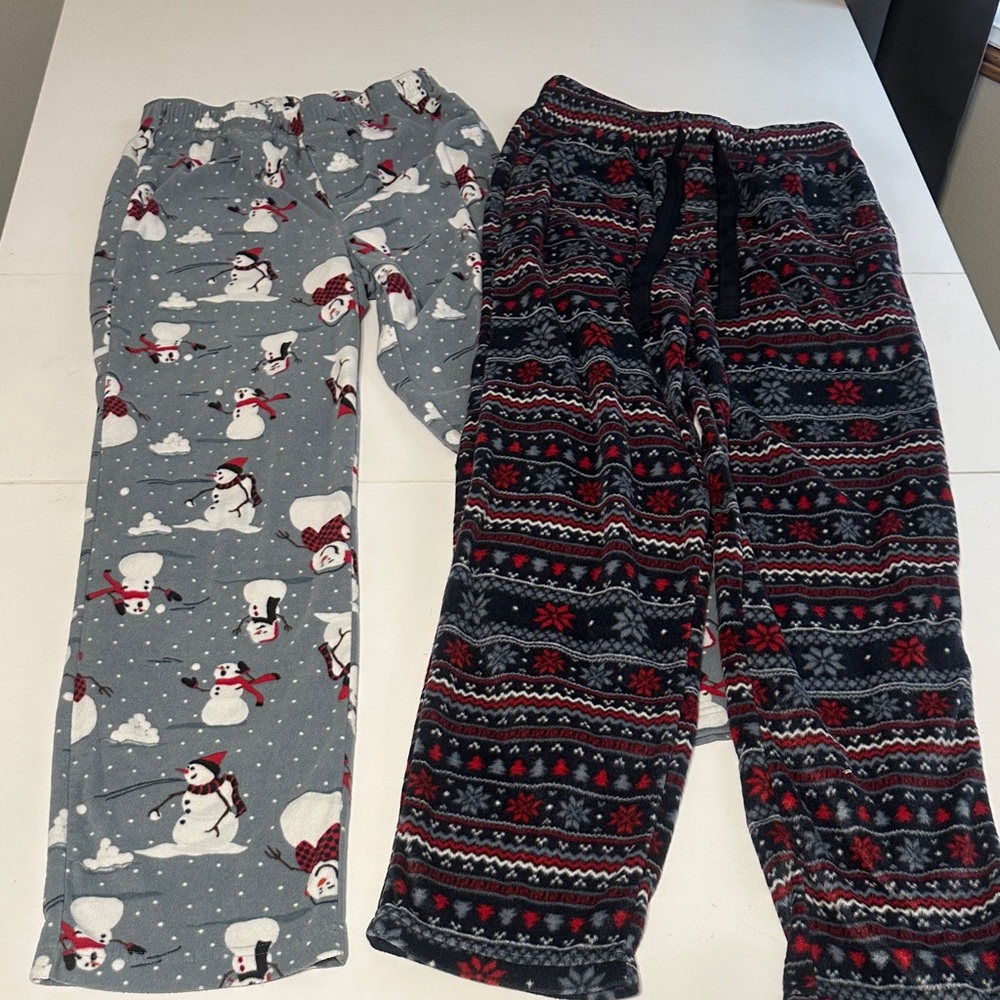 Cozy Pajama Set - Snowman and Festive Patterns
